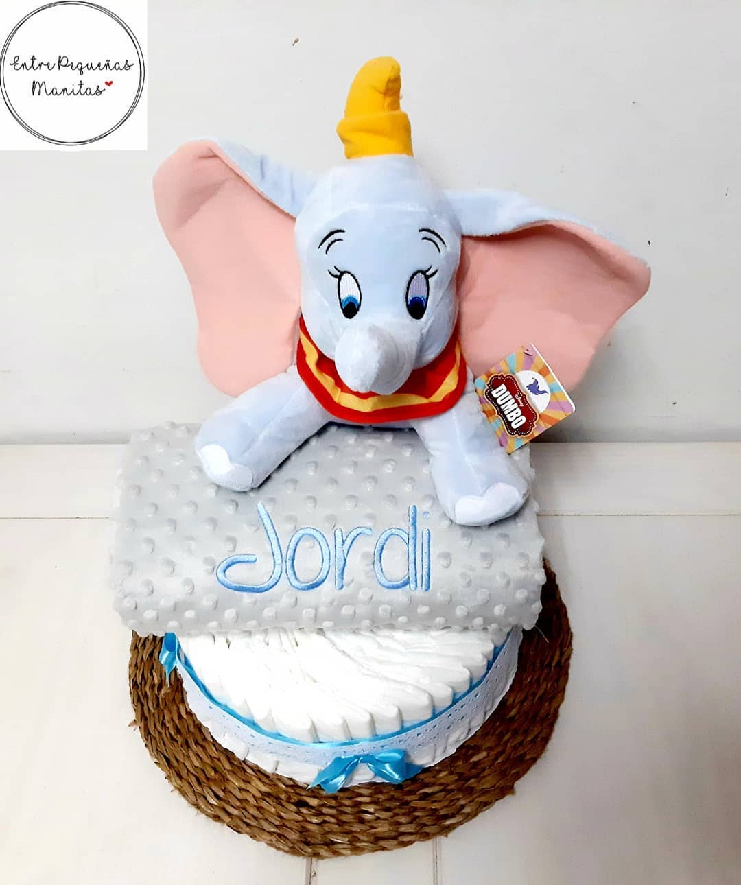 Tarta de pañales personalizada El Principito – Entre Pequeñas Manitas